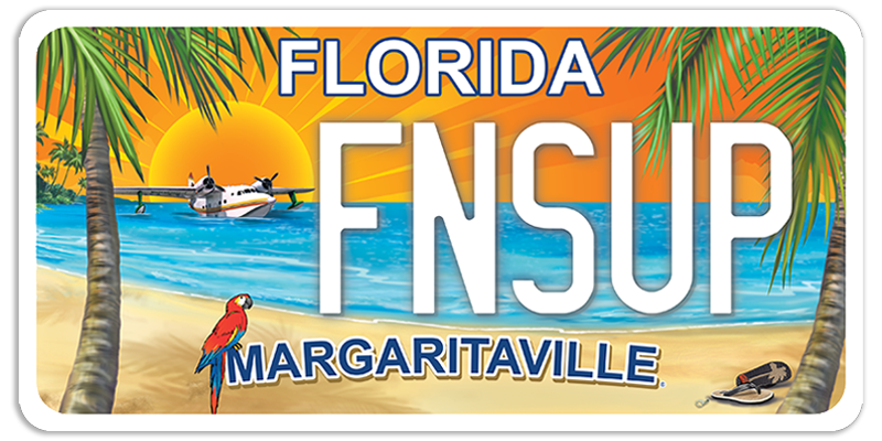 Florida MARGARITAVILLE Specialty License Plate